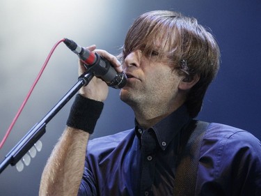 Benjamin Gibbard of the American rock band Death Cab for Cutie performs on Day Two of the Osheaga Music and Arts Festival at Parc Jean-Drapeau in Montreal on Saturday, July 30, 2016.