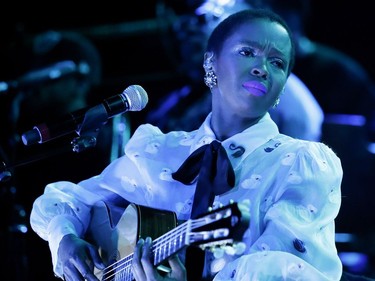 Lauryn Hill performs as part of the Montreal International Jazz Festival in Montreal on Tuesday July 5, 2016.