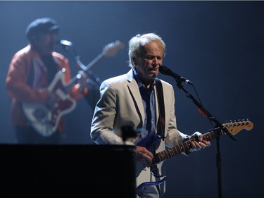 Al Jardine of Beach Boys fame performs at the guitar at Salle Wilfrid-Pelletier of Place des Arts as part of the Montreal International Jazz Festival on Thursday, July 7, 2016, along with Brian Wilson and Blondie Chaplin.