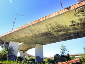The Sources Blvd. overpass is coming to the end of its useful life. However, Transport Quebec  has not yet decided whether to demolish the structure, or undertake extensive repairs to reinforce it.