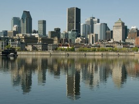 A cityscape view of Montreal's skyline in 2012.