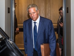 Tony Accurso making an appearance before the Charbonneau Commission on corruption in the construction industry in 2014.