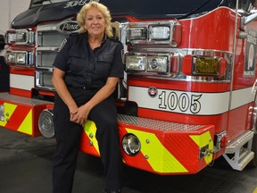 “It was harder in ‘92. You had to prove yourself on a fire,” Joane Simard said of her first year in the Montreal firehouse. “Then when I went on a call, (co-workers) said: ‘Ah, she’s good. She’s capable.’ ” Simard retired on July 14.