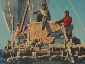 Marc Modena and Henri Beaudout were among the small crew whose raft sailed across the North Atlantic in 1956.