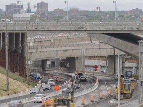A view of the St. Jacques overpass over the Decarie Expressway in Montreal on Wednesday, June 22, 2016. Transport Quebec has announced plans to dismantle the St-Jacques overpass beginning on July 9.