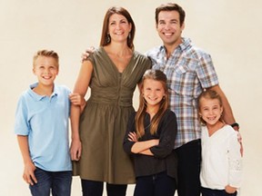 The Stock family in mid-summer 2016: (from left to right) Luke, 11; Paula; Grace, 9; Dean and Sophie, 7. Dean Stock was diagnosed with ALS at age 37 and passed away at age 39.