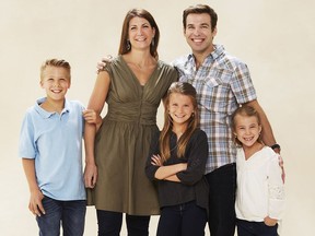 The Stock family in mid-summer 2016: (from left to right) Luke, 11; Paula; Grace, 9; Dean and Sophie, 7. Paula says while Dean may look great in the family photo, he has lost 50 pounds since the summer of 2015 and the picture can't illustrate his problems with breathing and swallowing. Dean Stock was diagnosed with ALS at the age of 37 and is now 39.