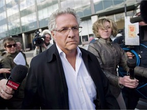 Tony Accurso leaves SQ headquarters in Montreal April 17, 2012.