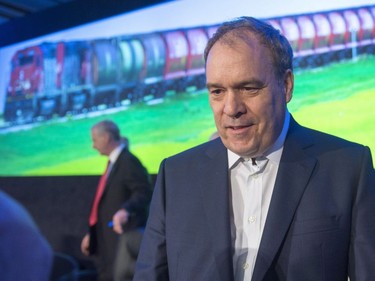 CN chief executive Claude Mongeau at the company's annual meeting in Montreal this year.