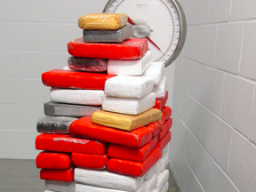 Canadian Border Services seized 65kg of drugs they suspect is cocaine.
