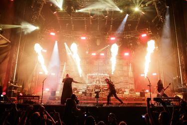 American metal band Disturbed performs on day two of the Heavy Montreal music festival at Jean-Drapeau Park in Montreal on Sunday, August 7, 2016.