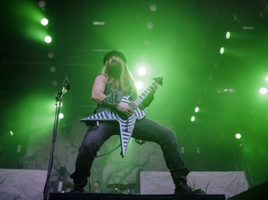 American musician Zakk Wylde performs on Day Two of the Heavy Montréal music festival at Jean Drapeau Park in Montreal on Sunday, August 7, 2016.