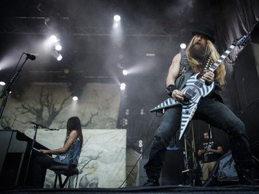 American musician Zakk Wylde performs on Day Two of the Heavy Montréal music festival at Jean-Drapeau Park in Montreal on Sunday, August 7, 2016.