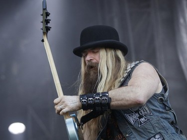 American musician Zakk Wylde performs on Day Two of the Heavy Montréal music festival at Jean-Drapeau Park in Montreal on Sunday, August 7, 2016.