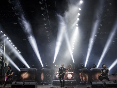 Danish metal band Volbeat performs on Day Two of the Heavy Montréal music festival at Jean-Drapeau Park in Montreal on Sunday, August 7, 2016.