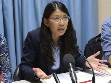 Joanne Liu, president of Medecins Sans Frontieres, at a news conference in Geneva in 2015.