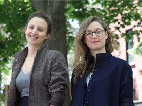 Producers Mira Burt-Wintonick, left, and Cristal Duhaime have been told that some stories on Love Me moved listeners to tears. "It makes us smile to make people cry," Burt-Wintonick says, "not that we are sadists."