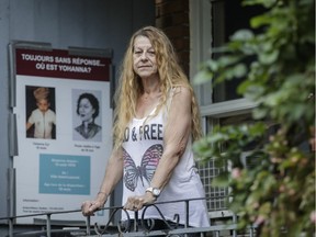 Liliane Cyr, mother of Yohanna Cyr, who went missing as a baby in 1978, poses for photograph outside her home in Montreal on Monday, Aug. 15, 2016. After 38 years, Cyr was contacted through Facebook by a woman in the United States who said she might be her daughter.