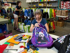 The West Island Mission is busy filling backpacks with school supplies for children from low-income families. A $20 donation will go a long way to help defray the costs. Backpacks are distributed Aug. 13.