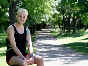 Montrealer and runner Chase Ross on Mount Royal.