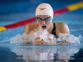 Ashley McGregor, pictured at a 2011 competition, won four medals at the Canadian Senior Championships in Edmonton, Aug. 4-7. (Peter McCabe/MONTREAL GAZETTE)