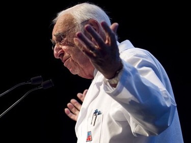 Jean Coutu, chairman of the board of Jean Coutu Group, during the company's annual meeting in 2011.