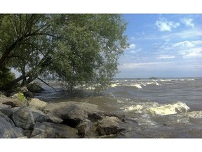 he Lachine Rapids, taken from the shore in LaSalle.