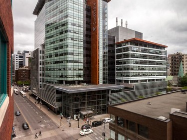 Concordia University EV Building at Guy and Ste-Catherine Sts. in downtown Montreal.