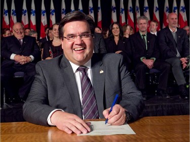 Montreal Mayor Denis Coderre at his swearing in ceremony in 2013.