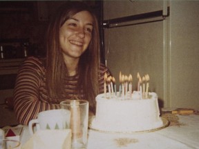 This photograph of Hélène Monast celebrating her 17th birthday hangs on the wall in the seniors' residence room of her father, Roland Monast. The teenager was killed in 1977, a year after this picture was taken, following a night with friends to celebrate her 18th birthday. Police have never solved the case.