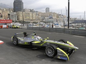 Unlike the Formula One race that takes place on a race track, the electric Formula E course is done on city streets.
