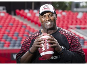 "The chemotherapy, for as hard as it was on me, that was nowhere near as hard as the mental aspect of dealing with the cancer," Ottawa Redblacks defensive-line coach Leroy Blugh says.