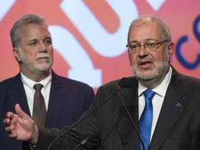 Former cabinet minister Pierre Arcand has been interim leader of the Quebec Liberal Party since it suffered one of its worst electoral defeats last October under Philippe Couillard.