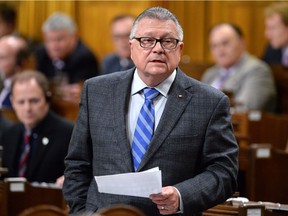 Public Safety Minister Ralph Goodale announces funding for Canada's immigration detention system. In this file photo, Goodale answers a question during question period in the House of Commons on Parliament Hill in Ottawa on Friday, June 10, 2016.