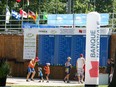 Tennis fans at the National Bank Canadian International Junior Tennis Championships in this undated photo.