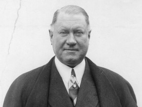 Sir Henry Thornton in an undated photo on his arrival in New York on the SS Berengaria enroute to Canada after a visit to English. Sir Henry Thornton was president of Canadian National Railways from 1922 to 1932. From Gazette files.