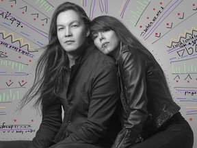 The cover for aboriginal music duo Digging Roots's new single AK-47. The group performs as part of Montreal's 26th First People's Festival.