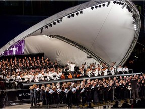 Carmina Burana was the main event at the OSM's free Olympic Stadium blowout in August 2014, which featured a choir of 1,500.