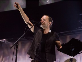 Thom Yorke from the band Radiohead performs at Madison Square Garden on Tuesday, July 26, 2016, in New York.