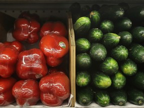 Coloured bell peppers are starting to come to market and while Ontario is promoting English cukes, try Quebec ones instead.