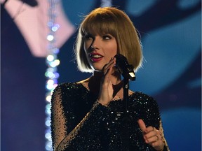 Singer Taylor Swift performs during the 58th Annual Grammy music Awards in Los Angeles February 15, 2016.