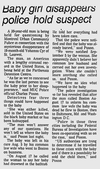 Article about the disappearance of baby Yohanna Cyr from Sept. 26, 1978.
