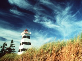 The best thing about Prince Edward Island is its endless beaches made from porous red rock.