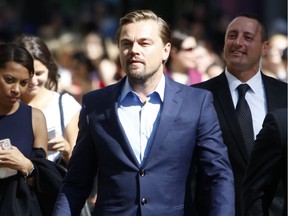 Leonardo DiCaprio is seen at the 2016 Toronto International Film Festival on Friday, Sept. 9.