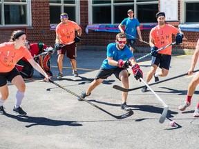Camp YMCA Kanawana's 13th Annual Sam Lazarus Street Hockey Jamboree, held Aug. 27 behind Royal West Academy in Montreal West, raised more than $27,600.