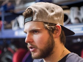 “It was a negative season not making the playoffs, and it’s been difficult on us,” says the Montreal Canadiens' Alex Galchenyuk, pictured in April 2016. “But at the same time, we’ve pretty much moved on from it."