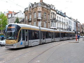 Bombardier Flexity Outlook tram in Brussels. Photo credit: Rejean Benoit. Photo courtesy of GRAME