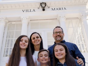 For parents Marco and Dimitra Giglio, whose family is based in Blainville, it's convenient sending their two daughters and one son to the same co-ed school.