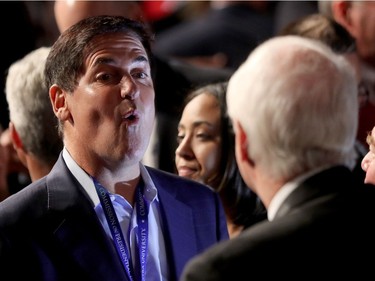 Businessman Mark Cuban attends the Presidential Debate between Democratic presidential nominee Hillary Clinton and Republican presidential nominee Donald Trump at Hofstra University on September 26, 2016 in Hempstead, New York.