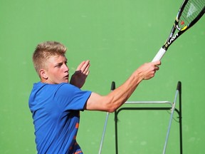 Alejandro Davidovich Folkina of Spain  defeated 16th-seeded Liam Caruana of Italy 7-6 (0), 7-6 (5) on Saturday, Sept. 3, 2016, at the National Bank Canadian International Junior championships in Repentigny.